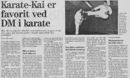 Karate-Kai er favorit ved DM i karate – april 1988