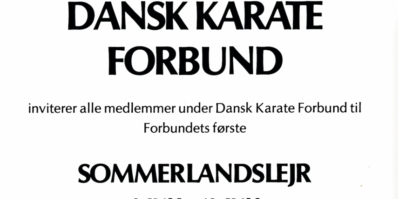 Dansk Karate Forbund – Sommerlandslejr 1980