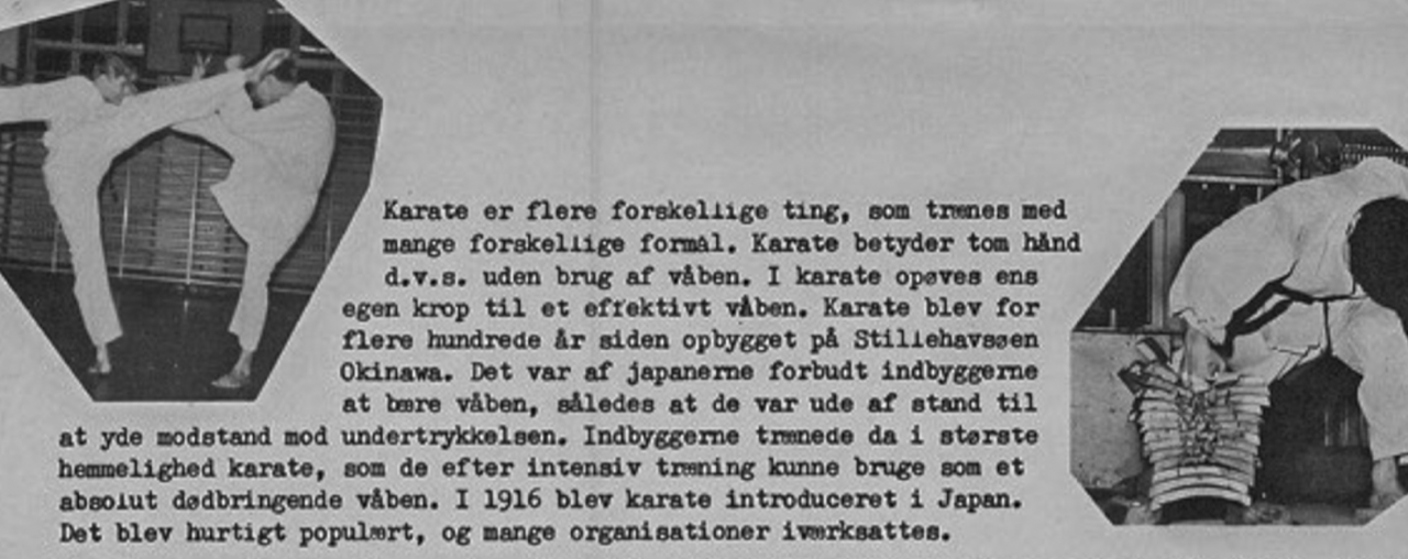 Danmarks første karatefolder