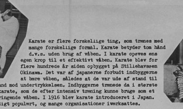 Danmarks første karatefolder