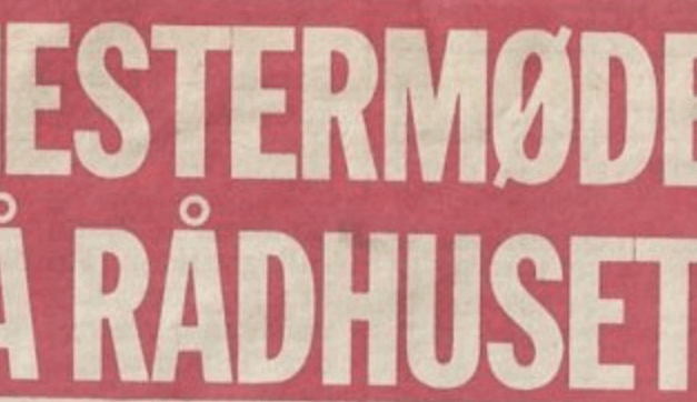 Mestermøde på rådhuset