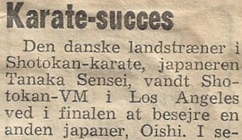 Karate-succes i Los Angeles