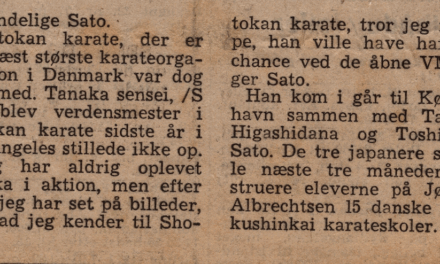 Han skal lære os karate
