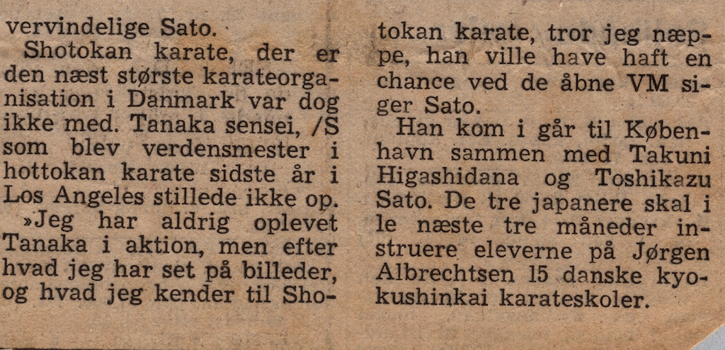 Han skal lære os karate