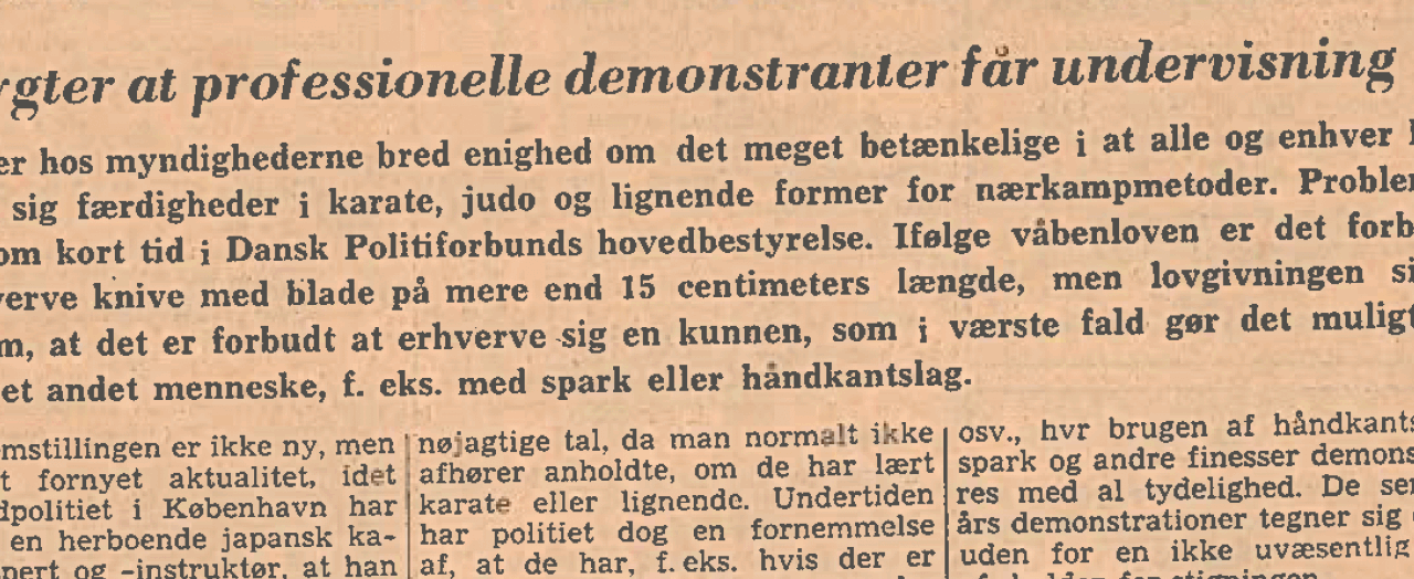 Politiet vil se på karate-institutter