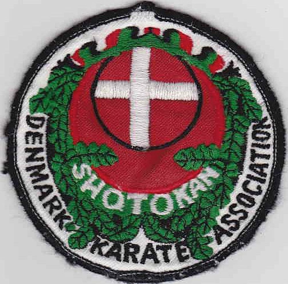 Denmark Karate Association mærket af Bjørn Winblad 1975 Shotokan Karate JKA